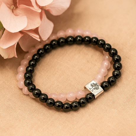 Rose Quartz Crystal Bracelet, Magnetic - SHAMTAM.COM