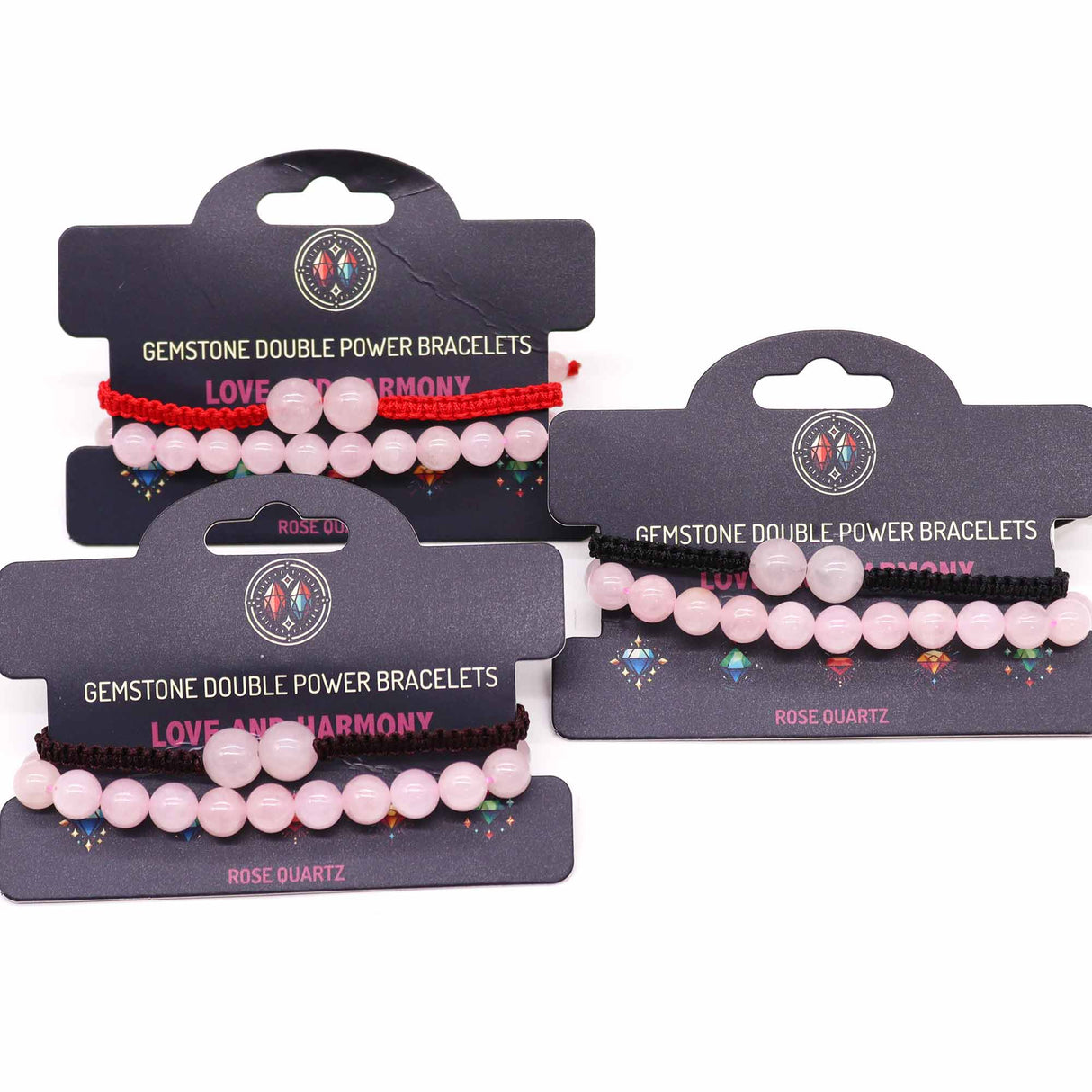 Rose Quartz Double Power Bracelets Gemstone - SHAMTAM.COM