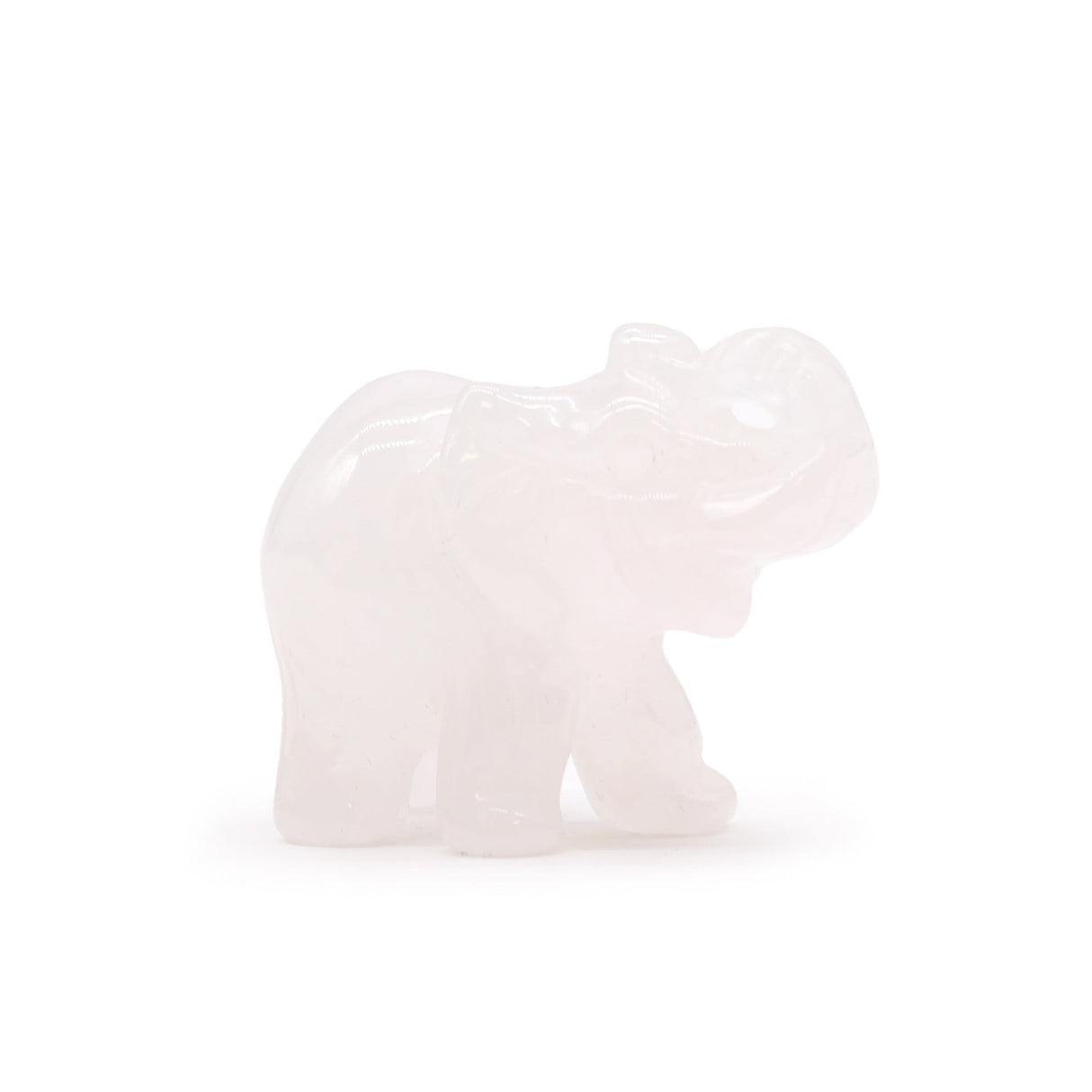 Rose Quartz Lucky Elephant - 50x35x25mm - SHAMTAM.COM