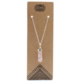 Rose Quartz - Pendant - Gemstone Point - SHAMTAM.COM