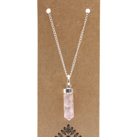 Rose Quartz - Pendant - Gemstone Point - SHAMTAM.COM