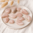 Rose Quartz Tumbled Stones Medium African 12 Pieces - SHAMTAM.COM