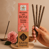 Rose Smudge Incense Sticks Pack of 9 - SHAMTAM.COM