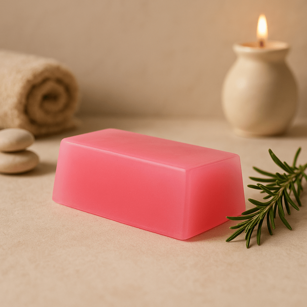 Rosemary Soap Loaf Pink Essential Oil 1.3 kg - SHAMTAM.COM