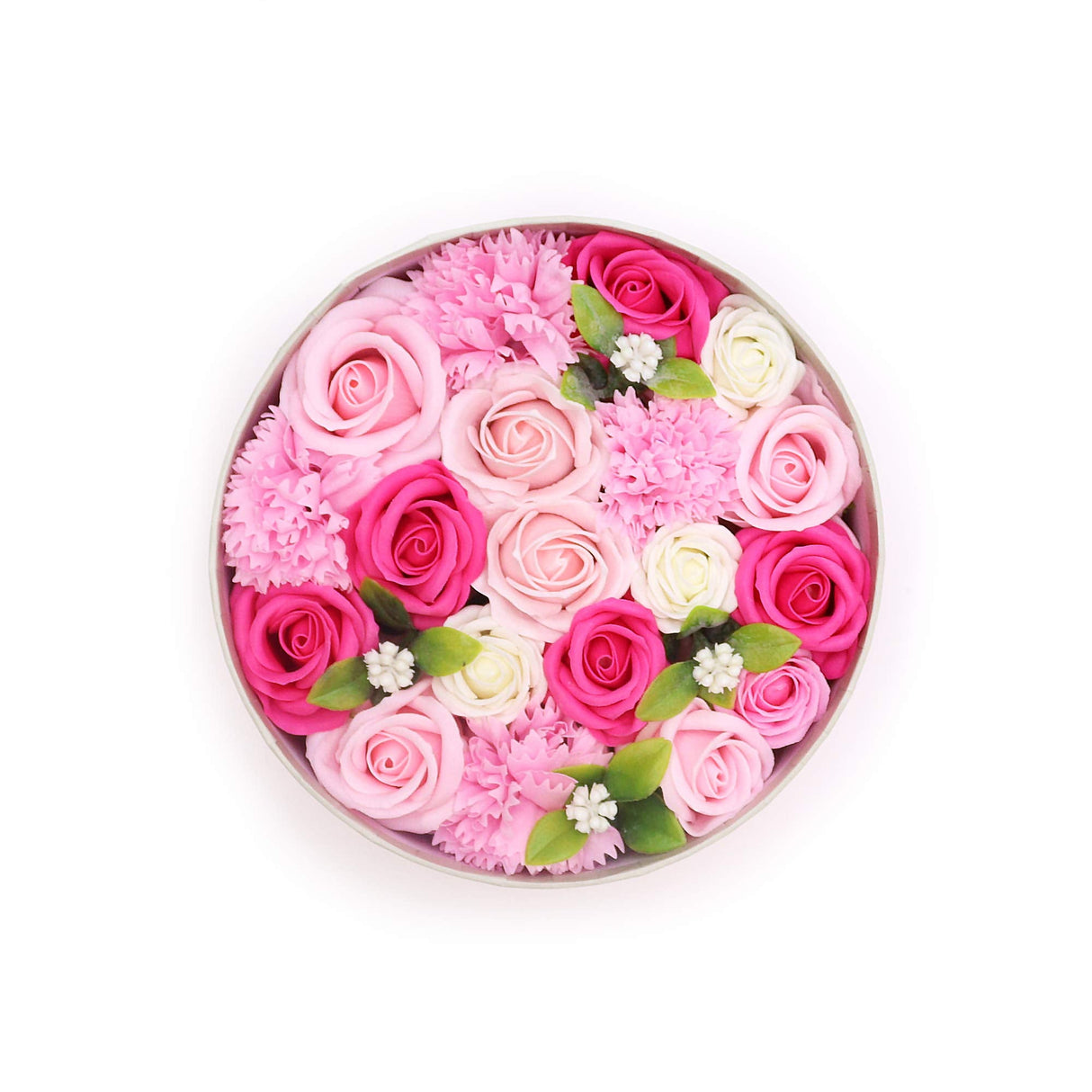 Soap Flowers Round Box - Baby Blessings - Pinks - SHAMTAM.COM