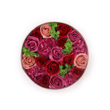 Soap Flowers Round Box - Vintage Roses - SHAMTAM.COM