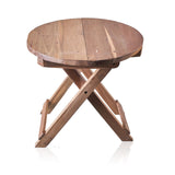 Round Folding Coffee Table - 50cm - Recycled Wood - SHAMTAM.COM