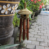 Round Seagrass Bird Box with Chimes 45x17cm - SHAMTAM.COM