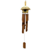 Round Seagrass Bird Box with Chimes 45x17cm - SHAMTAM.COM