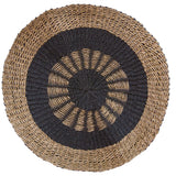 Seagrass Rug Black & Tan - Inner Sun - 1m - SHAMTAM.COM