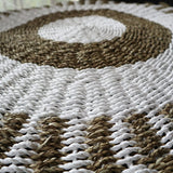 Seagrass Rug White & Tan - Sun - 1m - SHAMTAM.COM