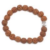 Rudraksha Bracelet Buddha Mala - Brown - SHAMTAM.COM