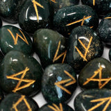 Bloodstone Runes Stones Set in Pouch - SHAMTAM.COM