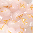 Rose Quartz Runes Stones Set in Pouch - SHAMTAM.COM