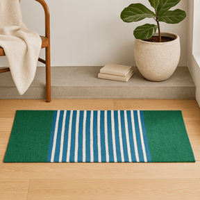 Runner Rug, Blue Green Cotton 70x170cm - SHAMTAM.COM