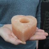 Salt Candle Holder - Med Heart - SHAMTAM.COM