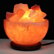 Himalayan Salt Lamp - Salt Fire Bowl and Chunks 15cm x 9cm - SHAMTAM.COM