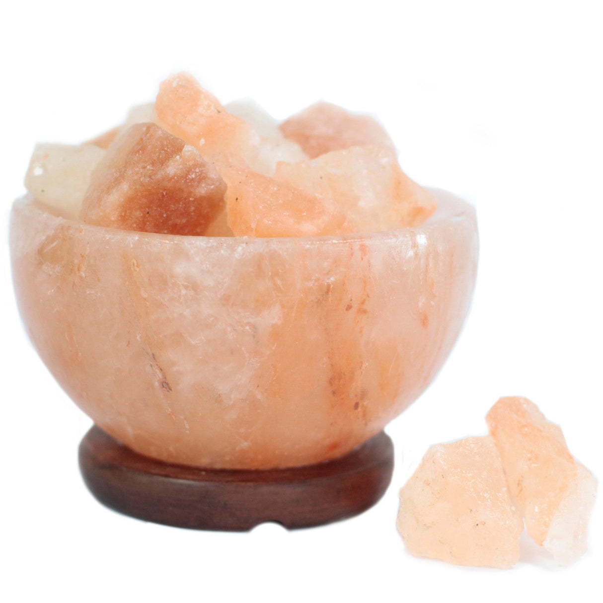 Himalayan Salt Lamp - Salt Fire Bowl and Chunks 15cm x 9cm - SHAMTAM.COM