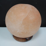 Himalayan Salt Lamp Ball - Big Wooden Base - SHAMTAM.COM