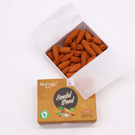 Sandalwood Backflow Incense Cones - Biofresh - SHAMTAM.COM