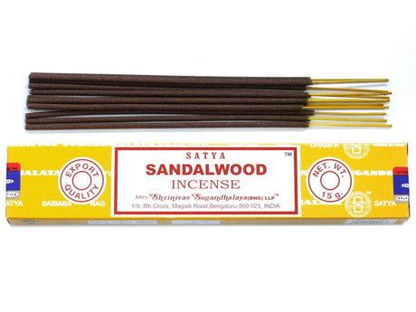 Sandalwood Incense -  Satya 15g - SHAMTAM.COM