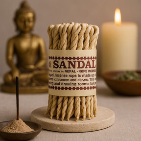 Sandalwood Rope Incense, Himalayan Herbs - SHAMTAM.COM