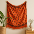 Sarong Scarf, Orange Gecko Print - SHAMTAM.COM