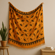 Sarong Scarf Yellow Bali Gecko Rayon 150x115cm - SHAMTAM.COM
