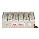 White Sage Backflow Dhoop Cones - Satya 24pcs - SHAMTAM.COM