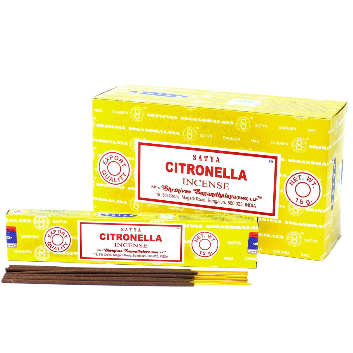 Citronella Incense -  Satya 15g - SHAMTAM.COM