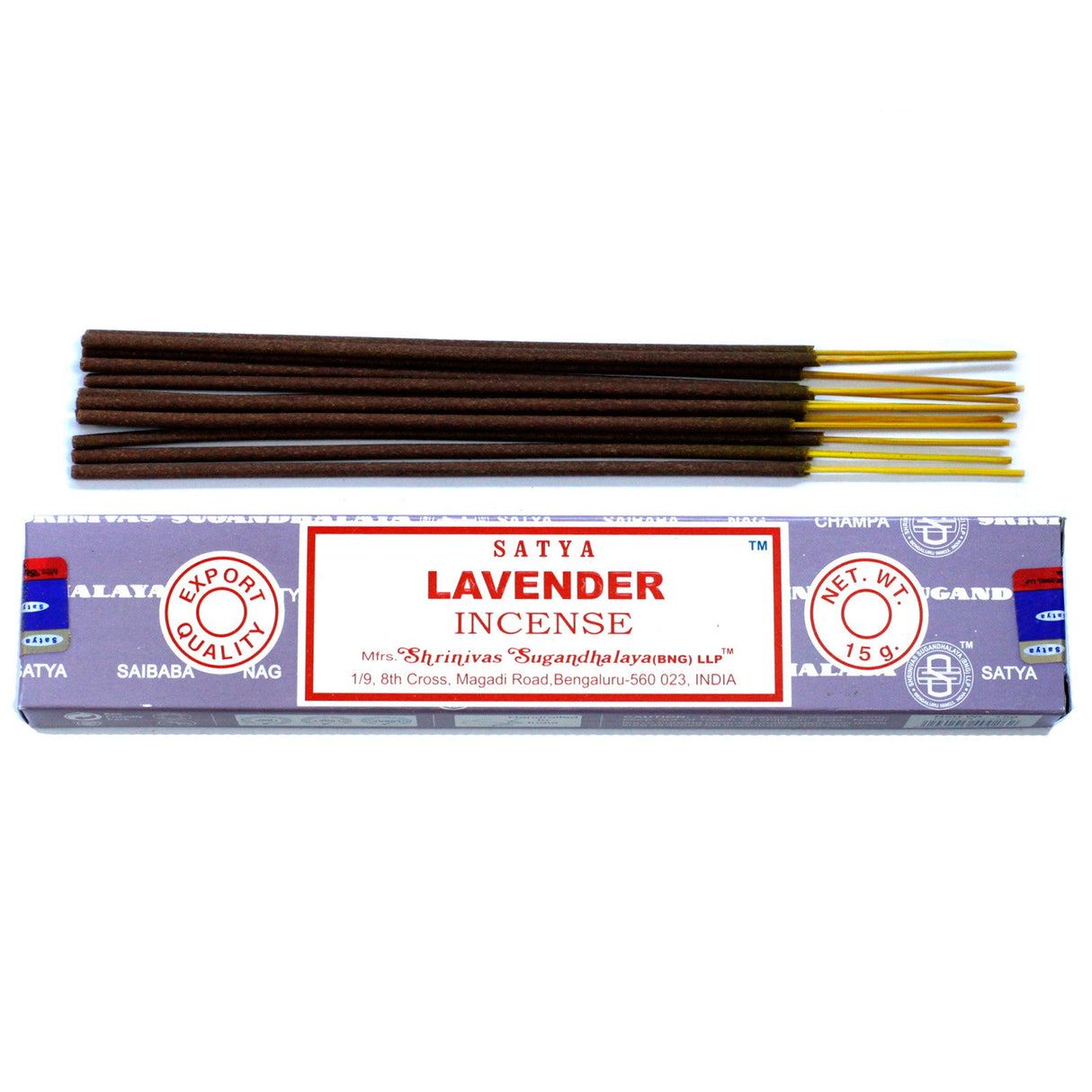 Lavender Incense -  Satya 15g - SHAMTAM.COM