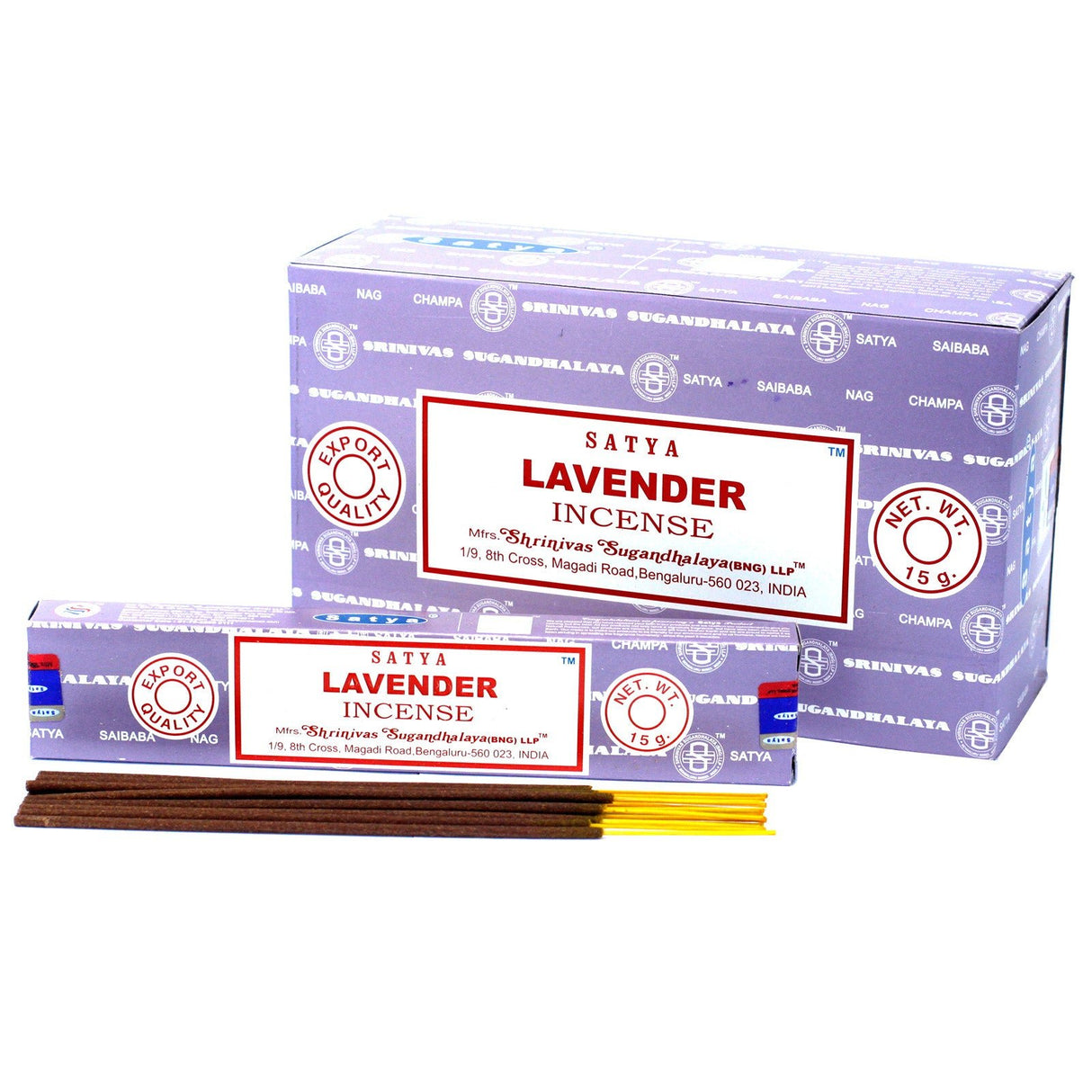 Lavender Incense -  Satya 15g - SHAMTAM.COM