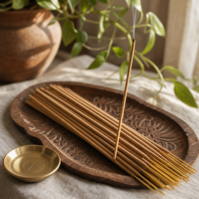 Satya Incense 15gm - Tree of Life — styled in a warm, naturally lit interior