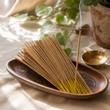 Satya Incense 15gm - Vetiver — styled in a warm, naturally lit interior
