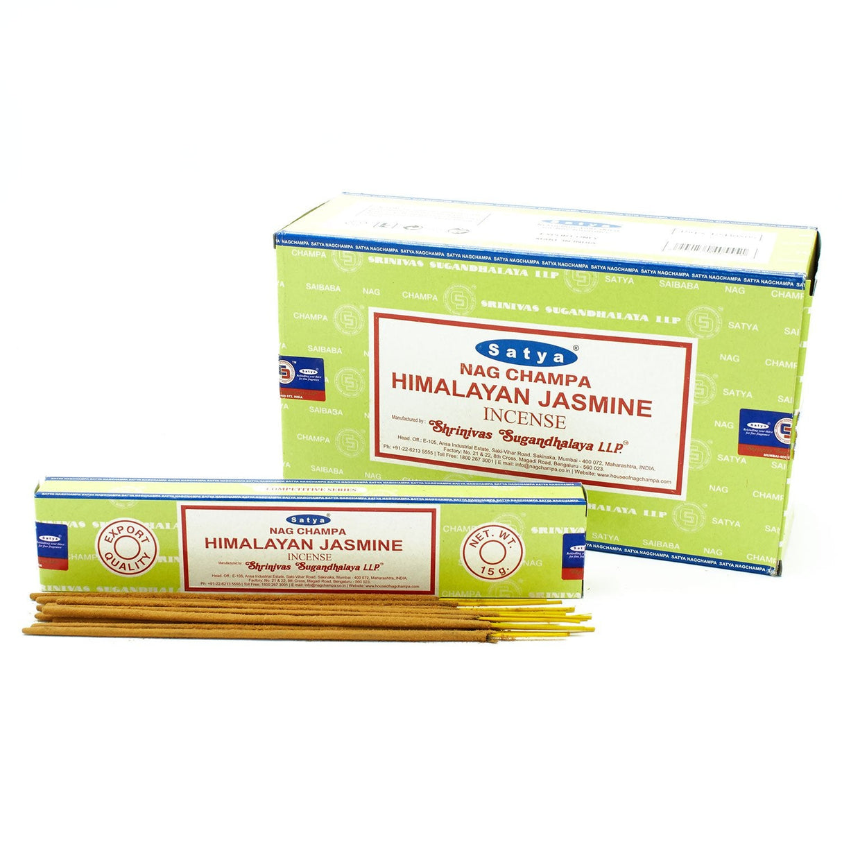 Himalayan Jasmine Incense -  Satya 15g - SHAMTAM.COM