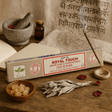 Satya Royal Touch Incense 15gm - White Sage & Frankincense | Natural Aromatic Sticks | Single Pack - SHAMTAM.COM