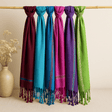 Scarf Passion Purple 22 x 72 Inches Varanasi - SHAMTAM.COM