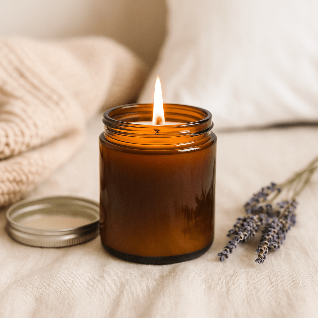 Scented Candle Lavender Fennel Aromatherapy Soy Wax - SHAMTAM.COM