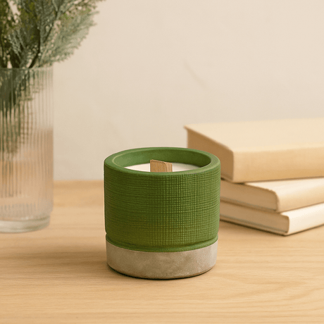 Scented Candle Sea Moss And Herbs Wooden Wick - SHAMTAM.COM