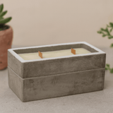 Scented Candle Spiced South Sea Lime Wooden Wick - SHAMTAM.COM