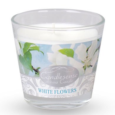 White Flowers Scented Candle - SHAMTAM.COM