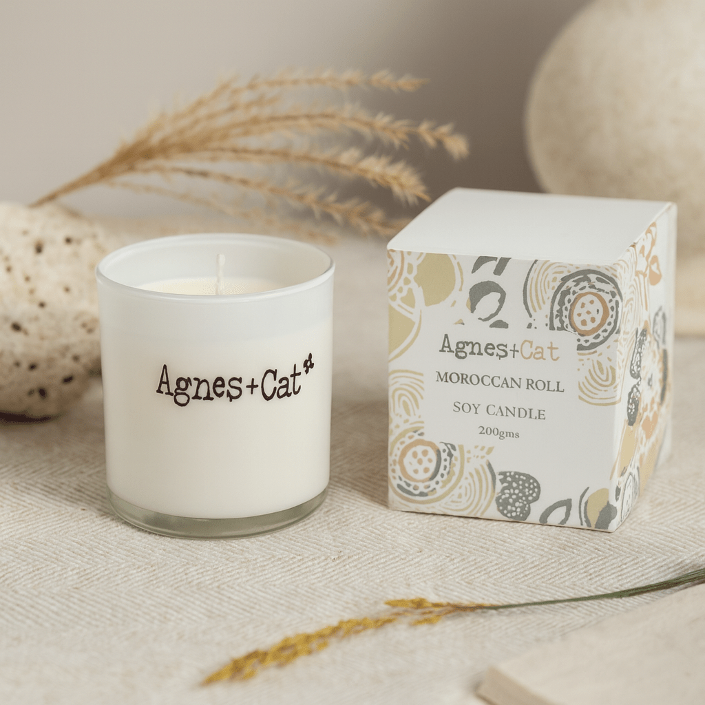 Scented Soy Wax Votive Candle Moroccan Roll - SHAMTAM.COM