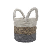 Seagrass Basket Set - Grey / Natural / White - SHAMTAM.COM