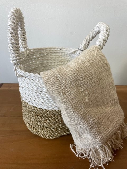 Seagrass Basket Set - Natural White - SHAMTAM.COM