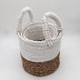 Seagrass Basket Set - Natural White - SHAMTAM.COM