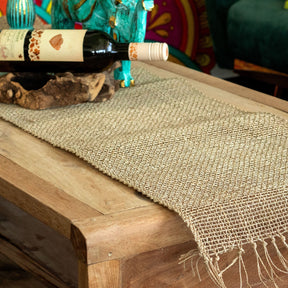 Seagrass Fringe Natural Table Runner - 150cm - SHAMTAM.COM