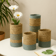 Seagrass Raffia Vases And Bins, 2 Each - SHAMTAM.COM