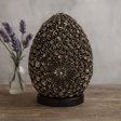 Seashell Lamp - Oval Chocolate Twist 20cm - SHAMTAM.COM