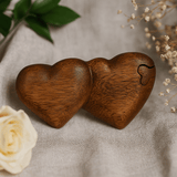 Secret Wooden Puzzle Box - Twin Hearts - SHAMTAM.COM
