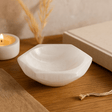 Selenite Bowl, Hexagon 15 cm - SHAMTAM.COM